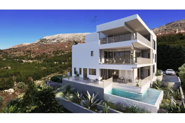 Podstrana, CHORWACJA_SPLIT willa 450m2/5a, basen