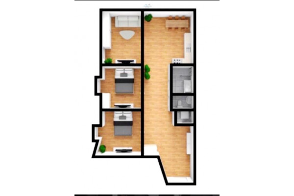 Kraków, Kraków-Śródmieście, Kazimierz, Meiselsa, Mieszkanie 3 pokoje 50m2 KAZIMIERZ OKAZJA